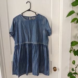 Denim babydoll dress